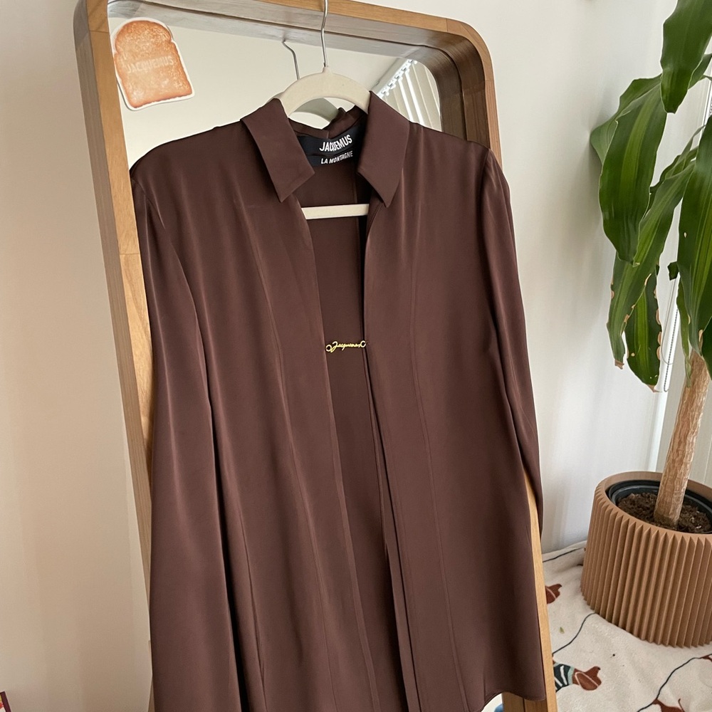 Jacquemus la chemise notte chocolat